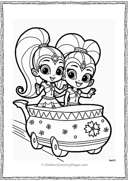 Shimmer And Shine Shimmer And Shine In A Magical Parade Free PDF Printable