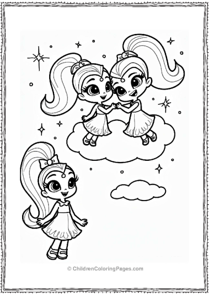 Shimmer And Shine Shimmer And Shine In The Sky Free PDF Printable