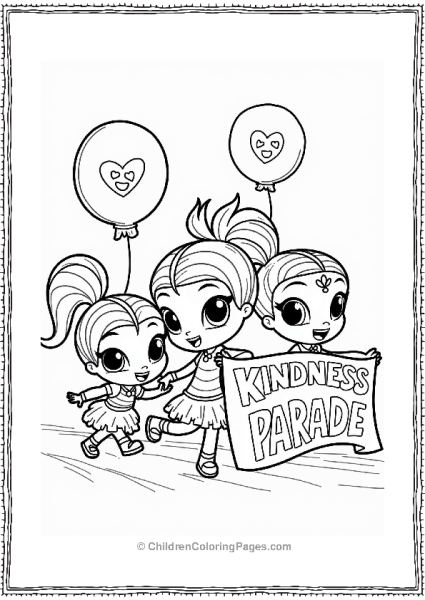 Shimmer And Shine Shimmer And Shine Kindness Parade Free PDF Printable