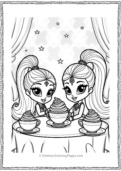 Shimmer And Shine Shimmer And Shine Tea Party Free PDF Printable