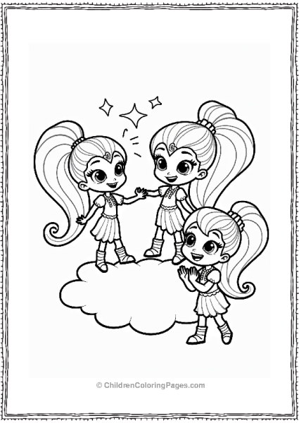 Shimmer And Shine Shimmer Shine And Leah Casting Spells Free PDF Printable