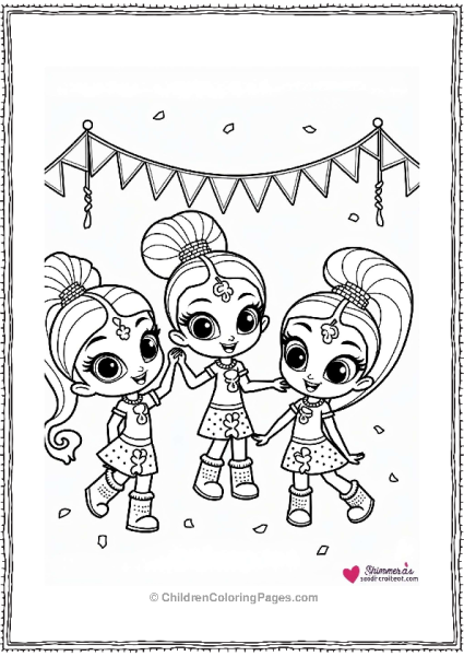 Shimmer And Shine Shimmer Shine And Leah Decorating For A Celebration Free PDF Printable