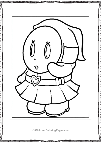 Shy Guy In A Cozy Hood Free PDF Printable