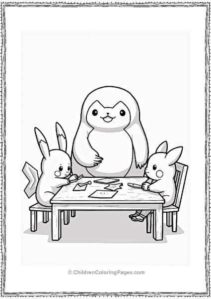 Snorlax And Friends Crafting Fun Free PDF Printable