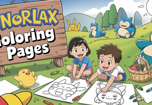 Snorlax Coloring Pages – Free PDF Printables 🍃😴💤