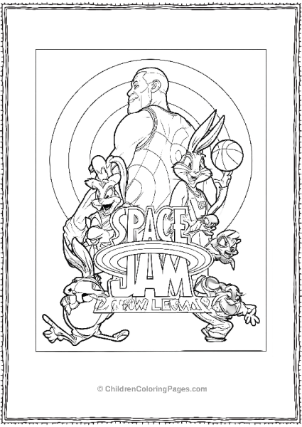 Space Jam A New Legacy With LeBron James Free PDF Printable