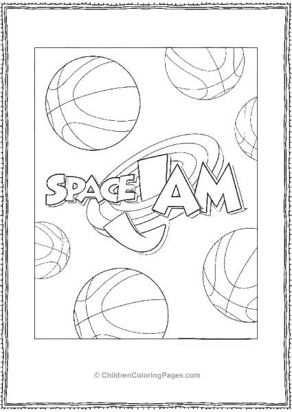 Space Jam Logo Free PDF Printable