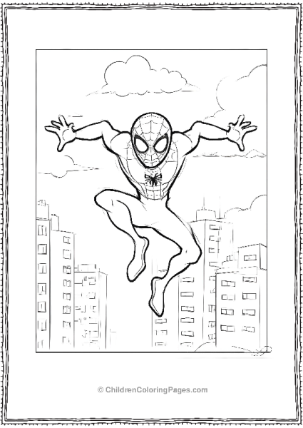 Spiderman Miles Morales In City Escape Free PDF Printable