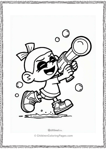 Splatoon Bubbly Blaster Action Free PDF Printable
