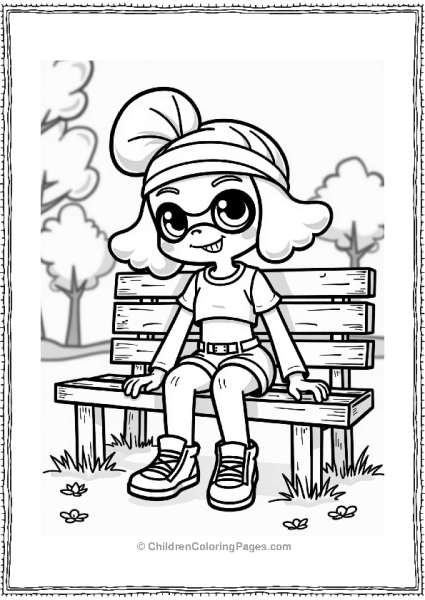 Splatoon Character In The Park Free PDF Printable