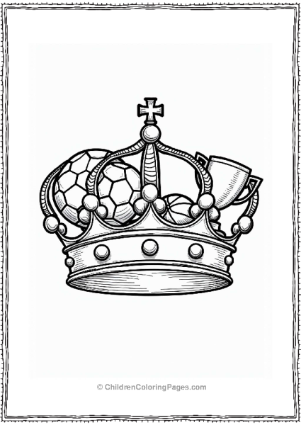 Sporty Champion Crown Design Free PDF Printable