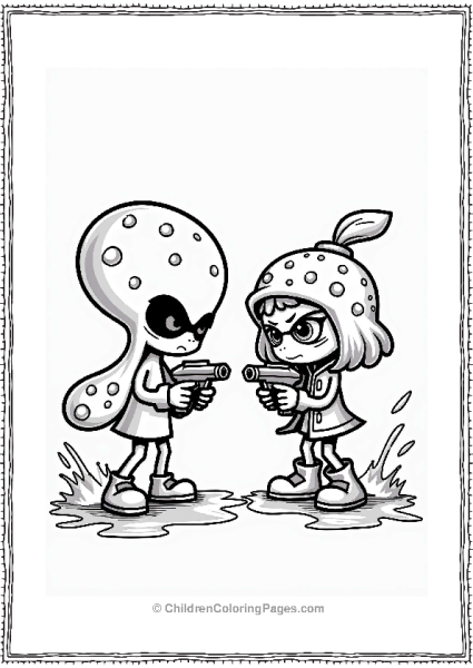 Squid Vs Inkling Face Off Free PDF Printable