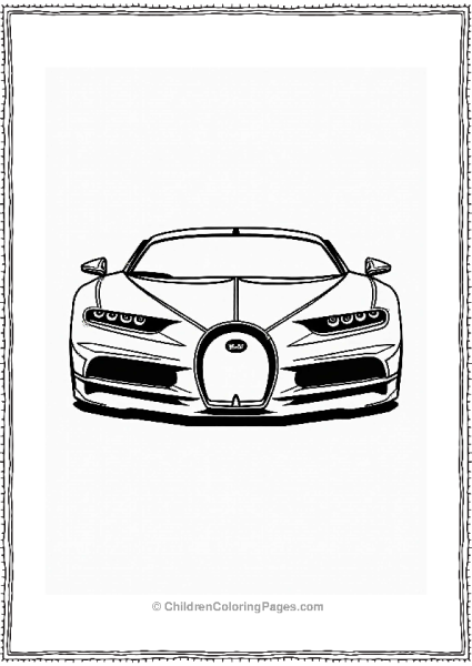 Stylized Bugatti Grille Design Free PDF Printable