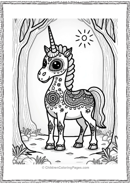 Sugar Skull Centaur In A Forest Free PDF Printable
