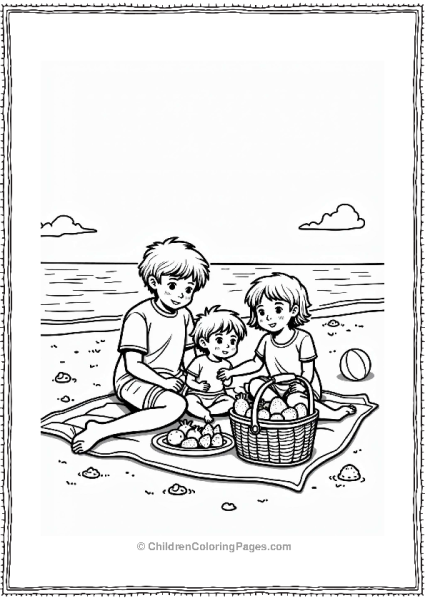 Summer Beach Picnic Fun Free PDF Printable