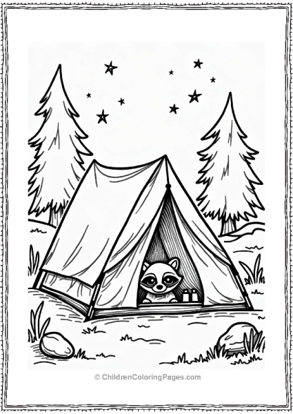 Summer Camping Tent Adventure Free PDF Printable