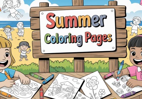 Summer Coloring Pages – Free PDF Printables ☀️🔥🥵🌞