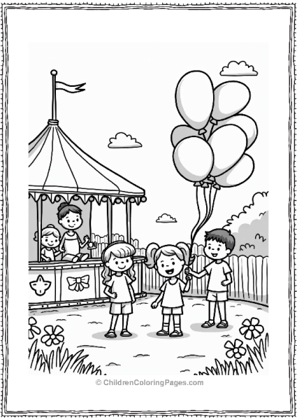Summer Fair With Balloon Animals Free PDF Printable