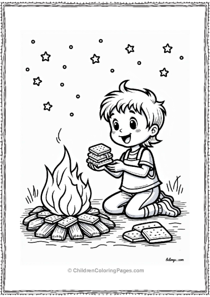 Summer’s Mores Under The Stars Free PDF Printable