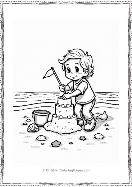 Summer Sandcastle Building Fun Free PDF Printable