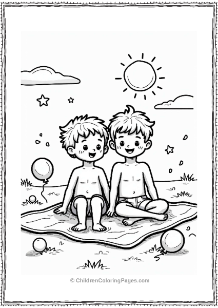 Summer Water Balloon Fight Free PDF Printable
