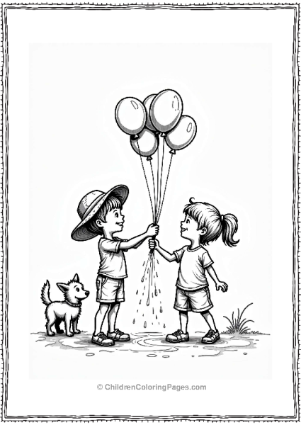 Summer Water Balloon Toss Free PDF Printable