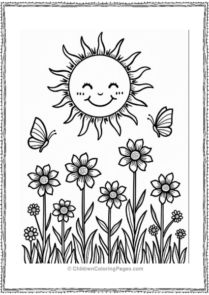 Sunshine And Flowers In Summer Free PDF Printable
