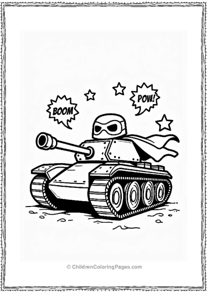 Superhero Tank Ready To Save The Day Free PDF Printable