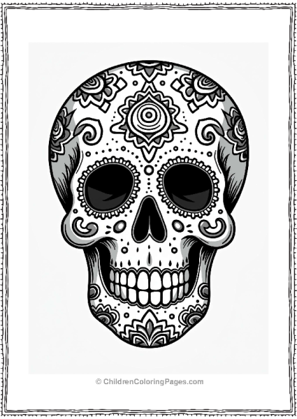 Surreal Sugar Skull Inspired By Dali Free PDF Printable