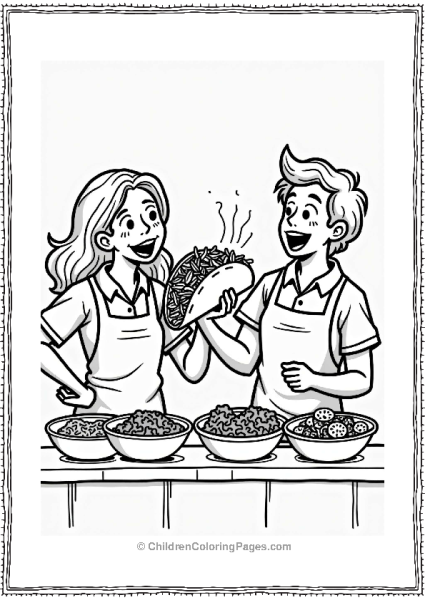 Taco Bar With Friends Free PDF Printable