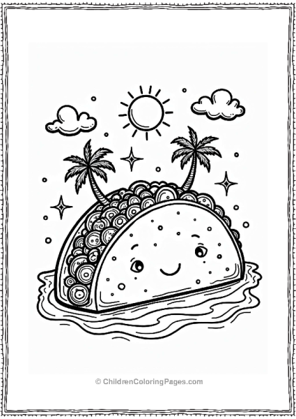 Taco Island Paradise Free PDF Printable