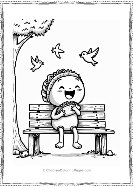 Taco On A Park Bench Free PDF Printable