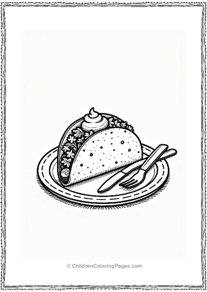 Taco On A Plate Free PDF Printable