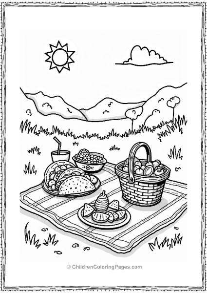Taco Picnic Under A Sunny Sky Free PDF Printable