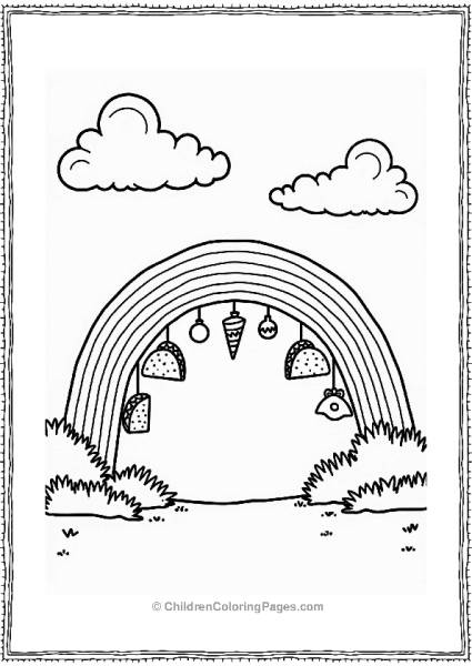 Taco Rainbow In The Sky Free PDF Printable