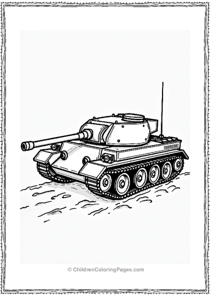 Tank Chassis Illustration Free PDF Printable
