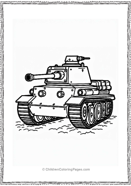 Tank Engine Compartment Outline Free PDF Printable