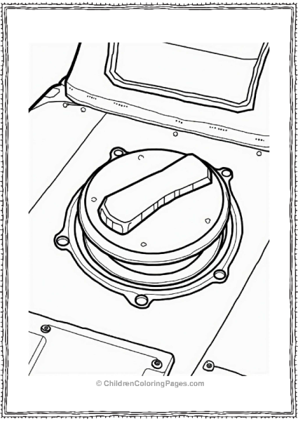 Tank Fuel Cap Close Up Free PDF Printable