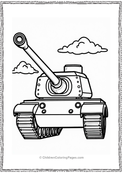 Tank Gun Barrel Close Up Free PDF Printable