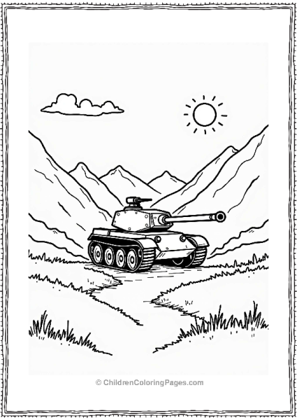 Tank In A Valley Under The Sun Free PDF Printable