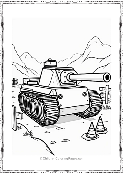 Tank Navigating Obstacle Course Free PDF Printable