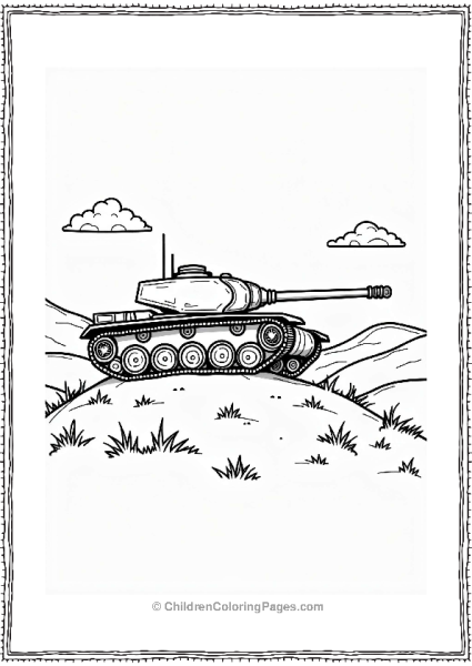 Tank On A Hilltop Free PDF Printable