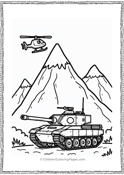 Tank On A Mountain Rescue Free PDF Printable