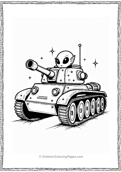Tank Space Adventure Free PDF Printable