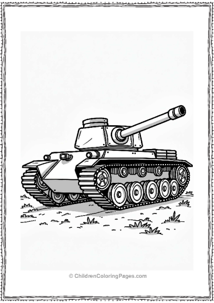 Tank Suspension System Close Up Free PDF Printable