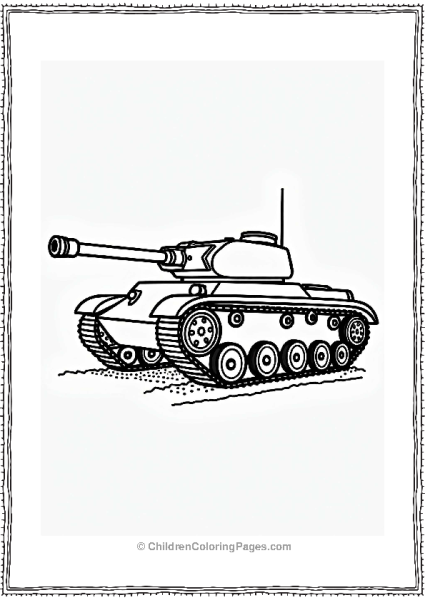Tank Wheel Assembly Illustration Free PDF Printable