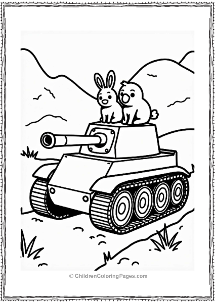 Tank With Playful Animals Free PDF Printable