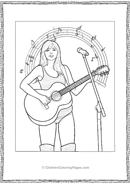 Taylor Swift At Concert Free PDF Printable