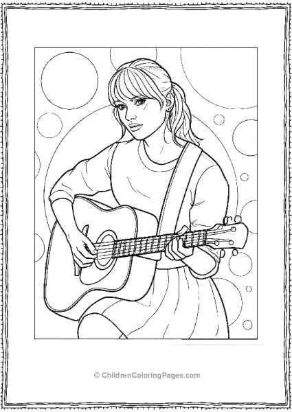 Taylor Swift In A Dress Free PDF Printable
