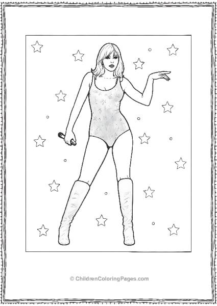 Taylor Swift Singing With Stars Free PDF Printable
